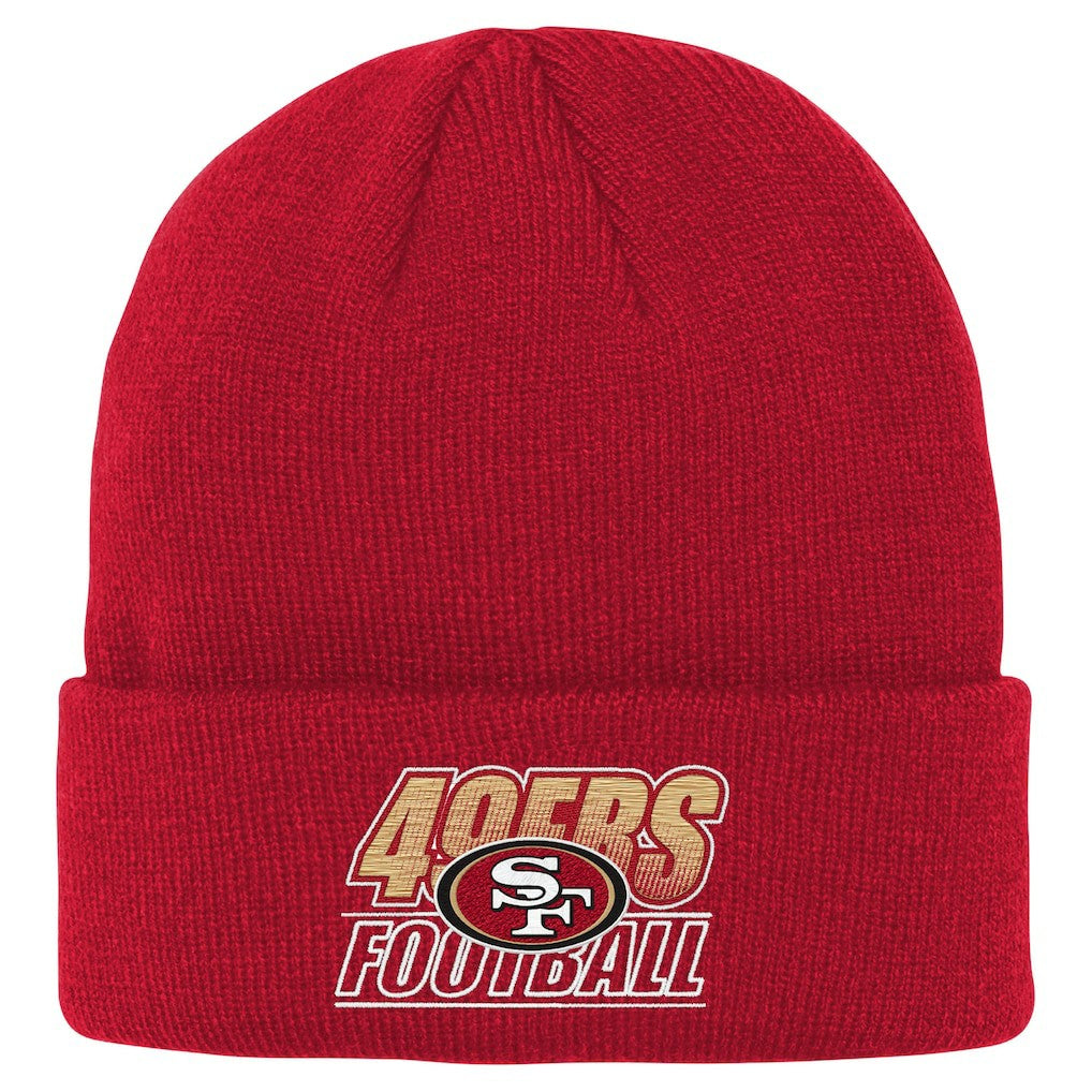 San Francisco 49ers Outerstuff Youth Team Gradient Cuffed Knit Hat - Scarlet for sale