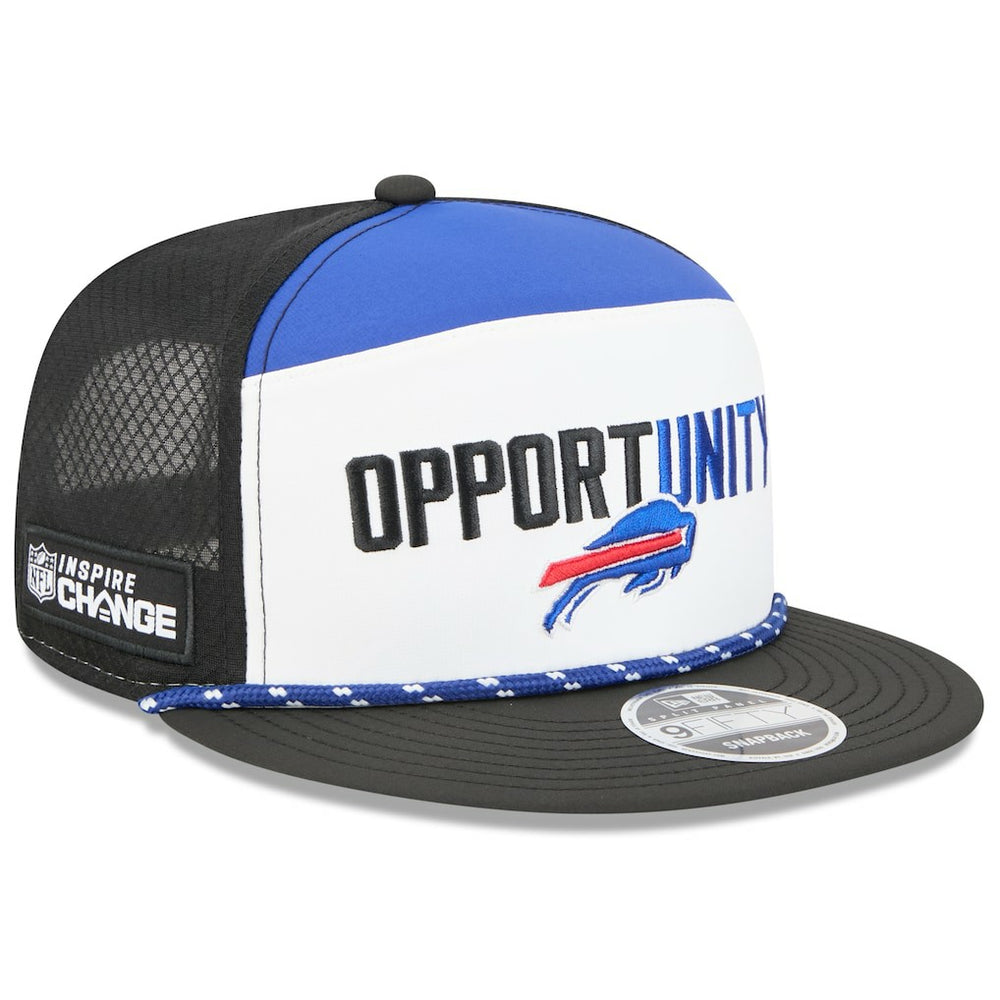 Buffalo Bills New Era 2025 Inspire Change Split Panel 9FIFTY Snapback Hat - White/Black outlet