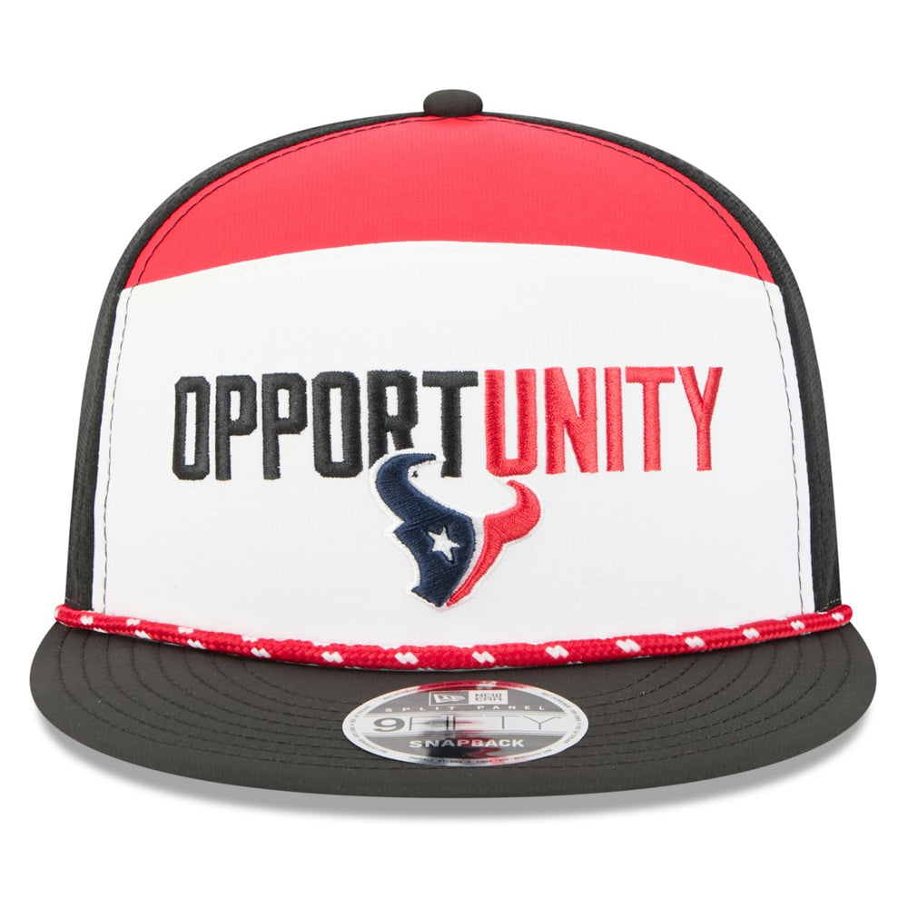 Houston Texans New Era 2025 Inspire Change Split Panel 9FIFTY Snapback Hat - White/Black online