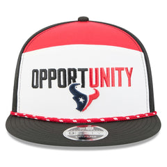 Houston Texans New Era 2025 Inspire Change Split Panel 9FIFTY Snapback Hat - White/Black online