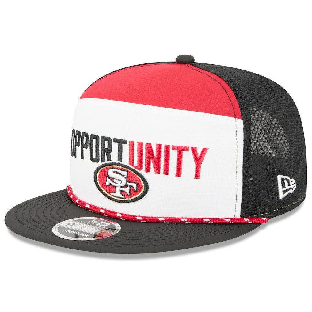 San Francisco 49ers New Era 2025 Inspire Change Split Panel 9FIFTY Snapback Hat - White/Black outlet