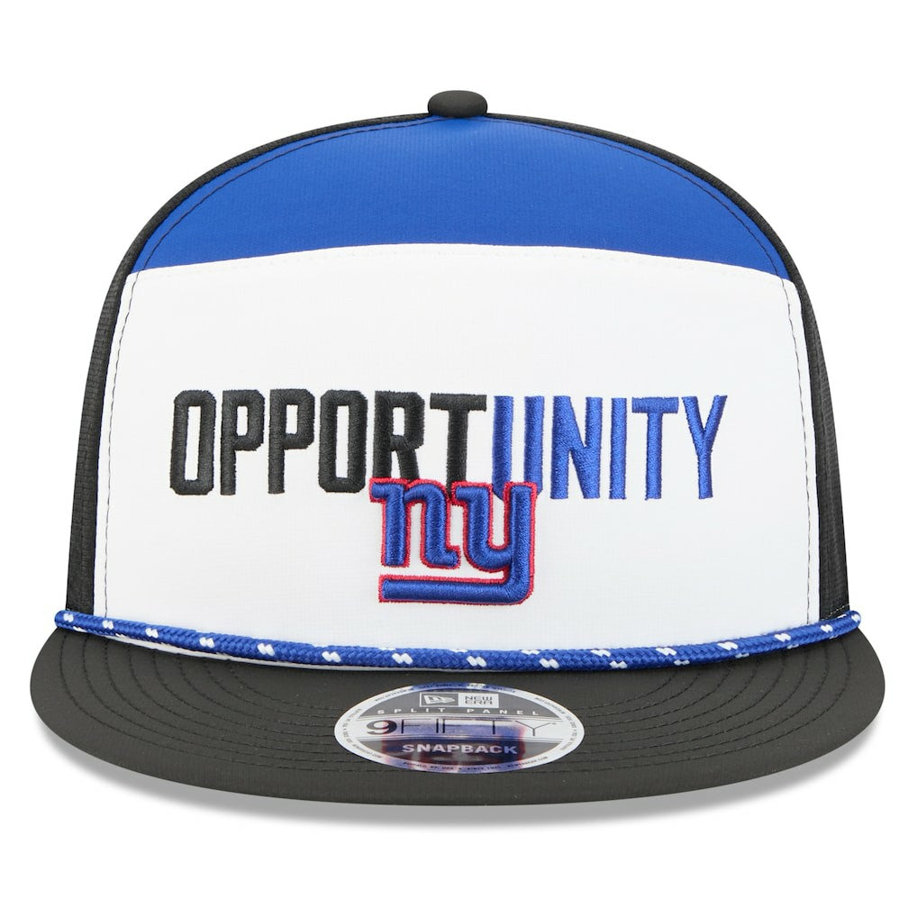New York Giants New Era 2025 Inspire Change Split Panel 9FIFTY Snapback Hat - White/Black for sale