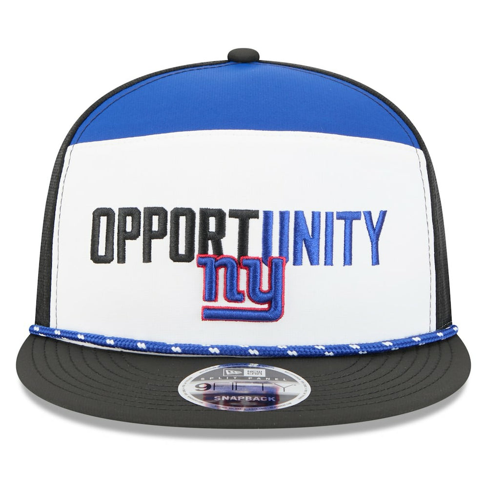 New York Giants New Era 2025 Inspire Change Split Panel 9FIFTY Snapback Hat - White/Black for sale