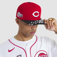 Cincinnati Reds 2025 MLB Speedway Classic A-Frame 59FIFTY Fitted Hat - Red/Black | New Era
