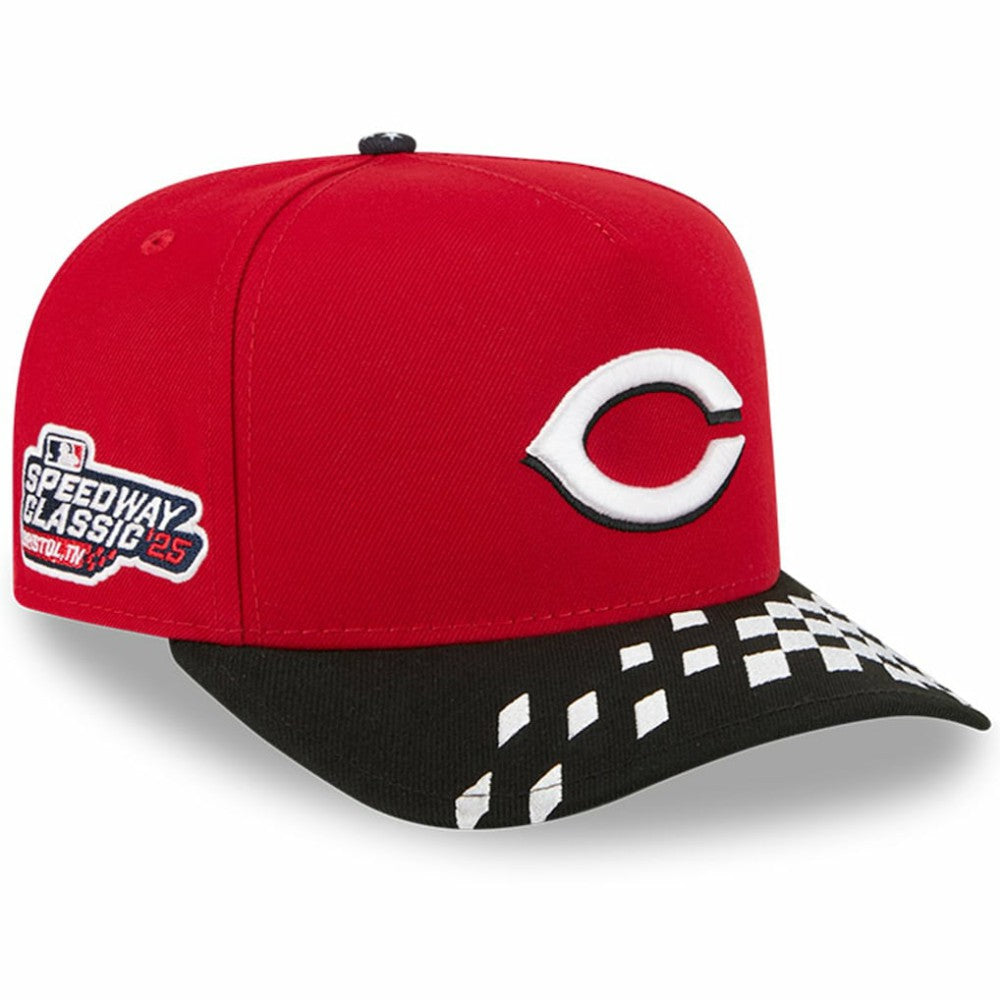 Cincinnati Reds 2025 MLB Speedway Classic A-Frame 59FIFTY Fitted Hat - Red/Black | New Era