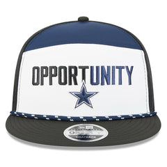 Dallas Cowboys New Era 2025 Inspire Change Split Panel 9FIFTY Snapback Hat - White/Black outlet