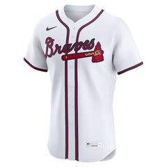 Atlanta Braves Home Elite Custom Jersey - White | Nike