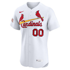 St. Louis Cardinals Home Elite Sponsor Patch Custom Jersey - White | Nike
