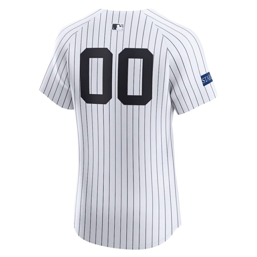 New York Yankees Home Elite Sponsor Patch Pick-A-Player Retired Roster Jersey - White | Nike
