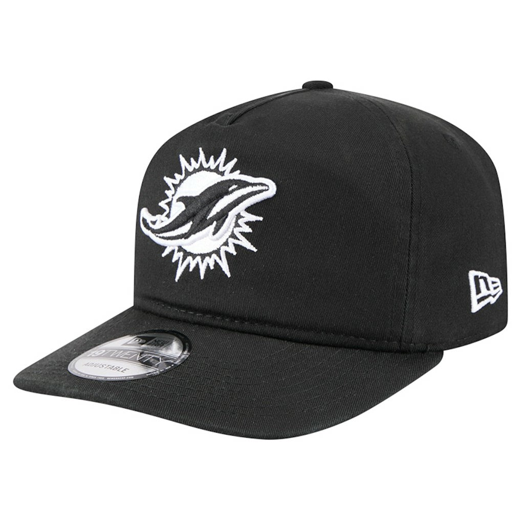 Miami Dolphins New Era 19TWENTY Adjustable Hat - Black/White cheap