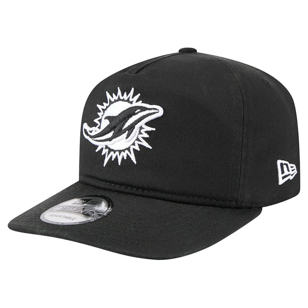 Miami Dolphins New Era 19TWENTY Adjustable Hat - Black/White cheap