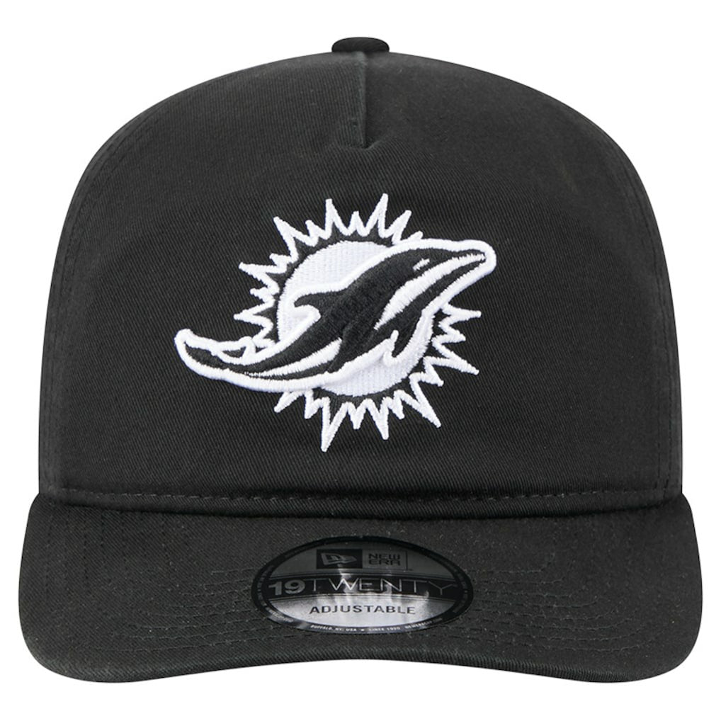 Miami Dolphins New Era 19TWENTY Adjustable Hat - Black/White cheap