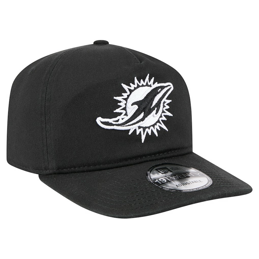 Miami Dolphins New Era 19TWENTY Adjustable Hat - Black/White cheap