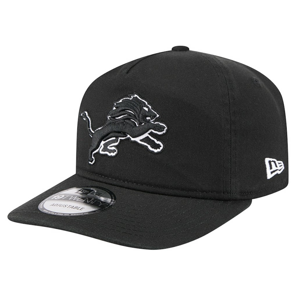 Detroit Lions New Era 19TWENTY Adjustable Hat - Black/White outlet