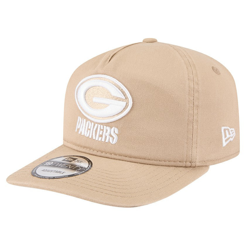 Green Bay Packers New Era 19TWENTY Adjustable Hat - Tan sale