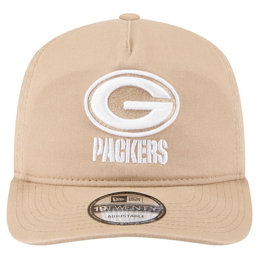 Green Bay Packers New Era 19TWENTY Adjustable Hat - Tan sale