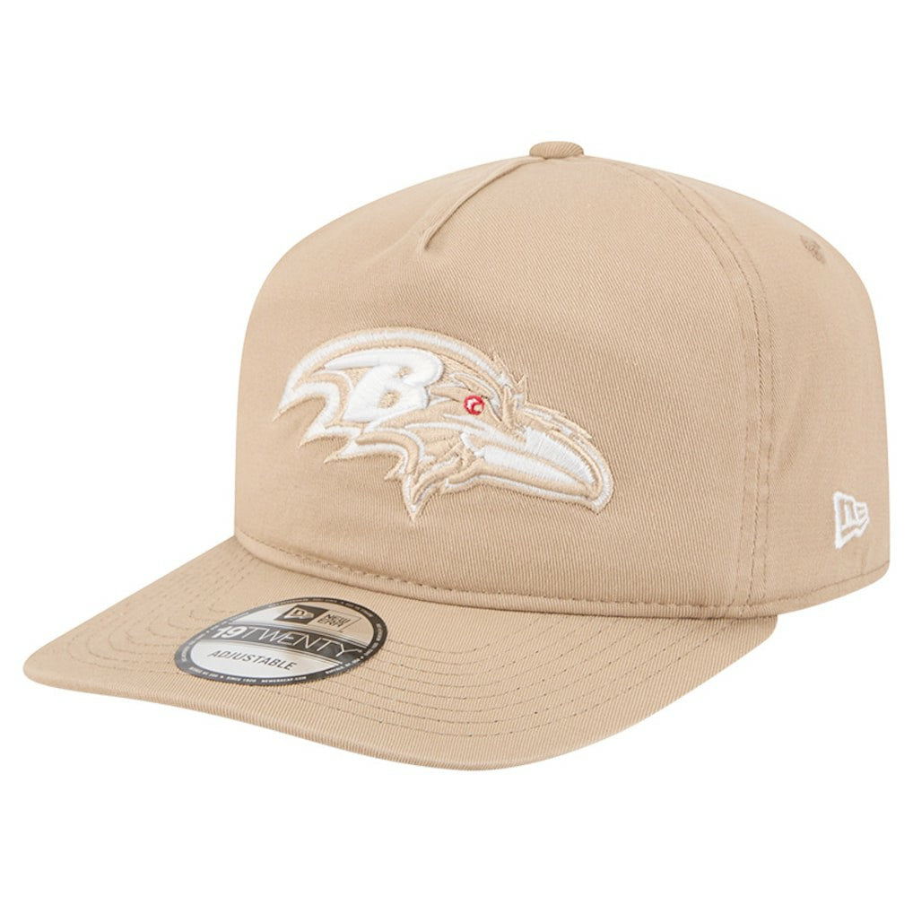 Baltimore Ravens New Era 19TWENTY Adjustable Hat - Tan for sale