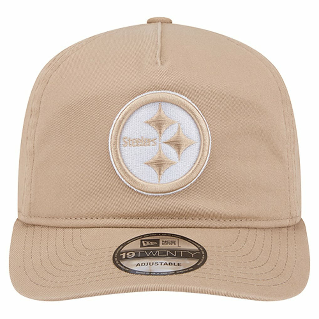 Pittsburgh Steelers New Era 19TWENTY Adjustable Hat - Tan cheap
