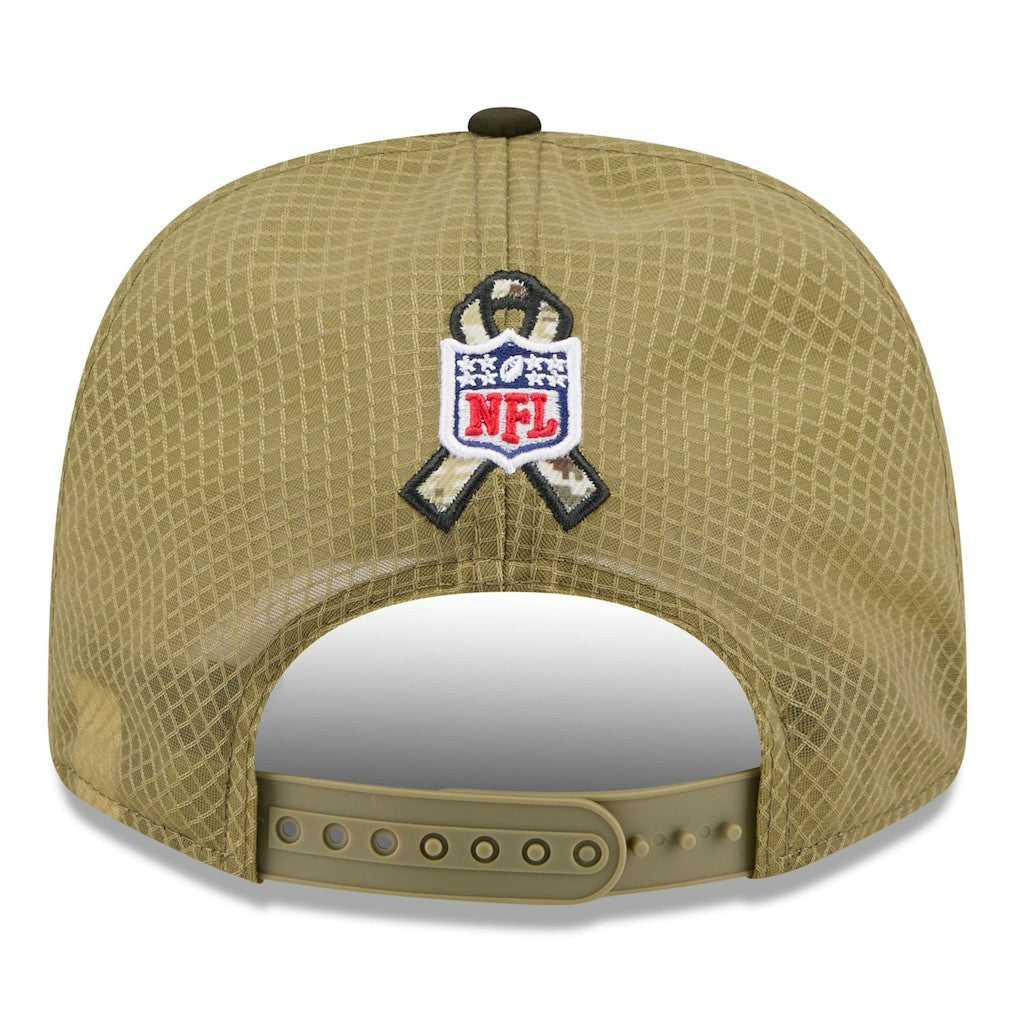 Miami Dolphins New Era 2025 Salute to Service 9SEVENTY Adjustable Hat - Green for sale