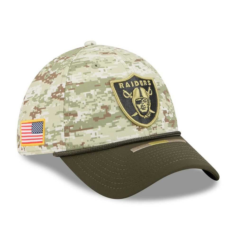 Las Vegas Raiders New Era 2025 Salute to Service 39THIRTY Flex Hat - Camo online