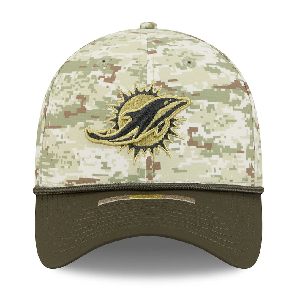 Miami Dolphins New Era 2025 Salute to Service 39THIRTY Flex Hat - Camo online