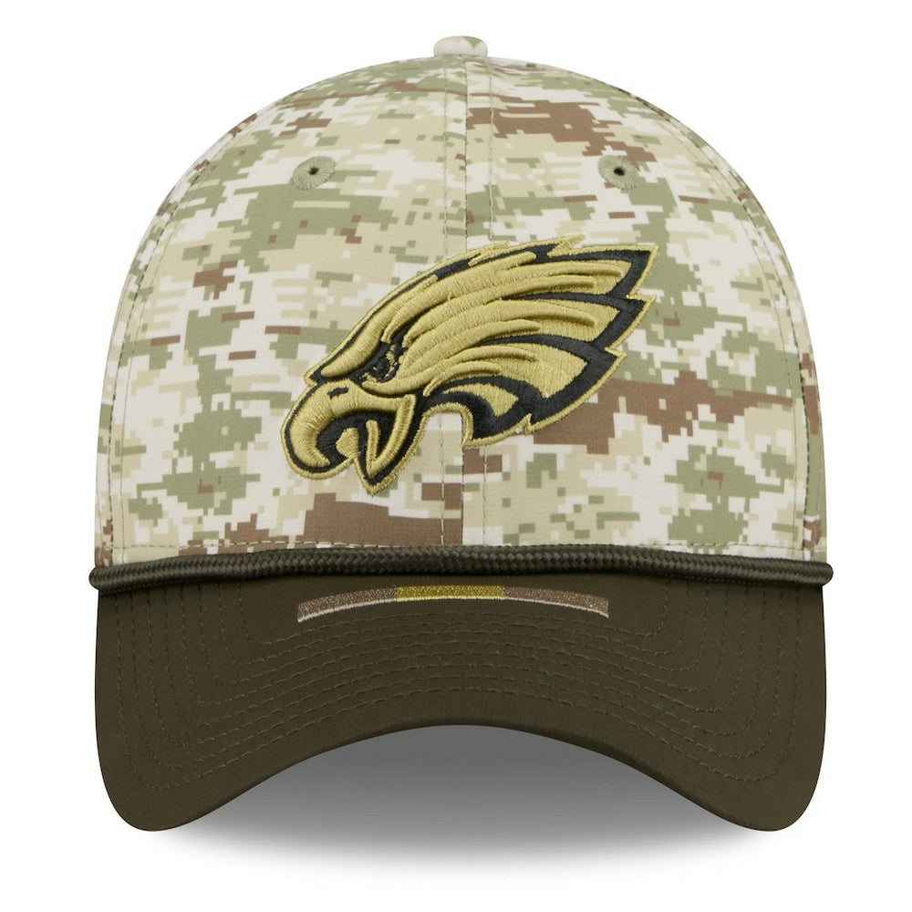 Philadelphia Eagles New Era 2025 Salute to Service 39THIRTY Flex Hat - Camo for sale