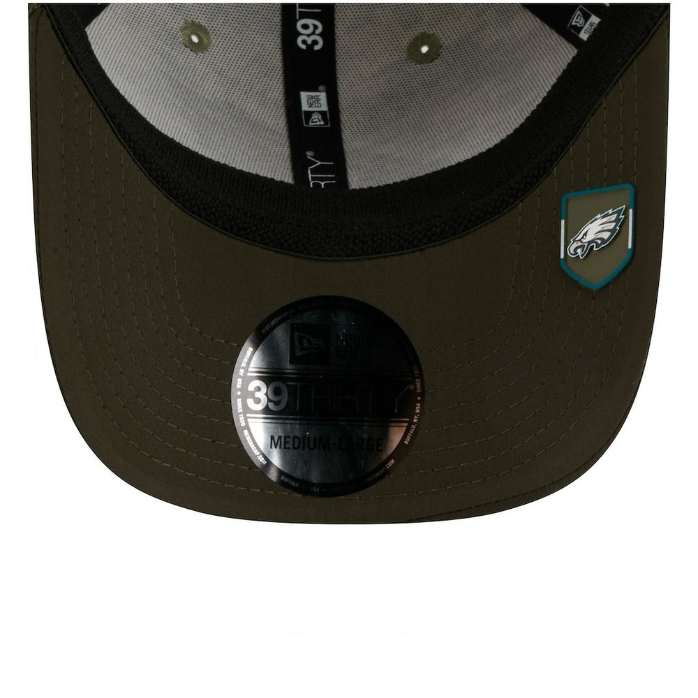 Philadelphia Eagles New Era 2025 Salute to Service 39THIRTY Flex Hat - Camo for sale