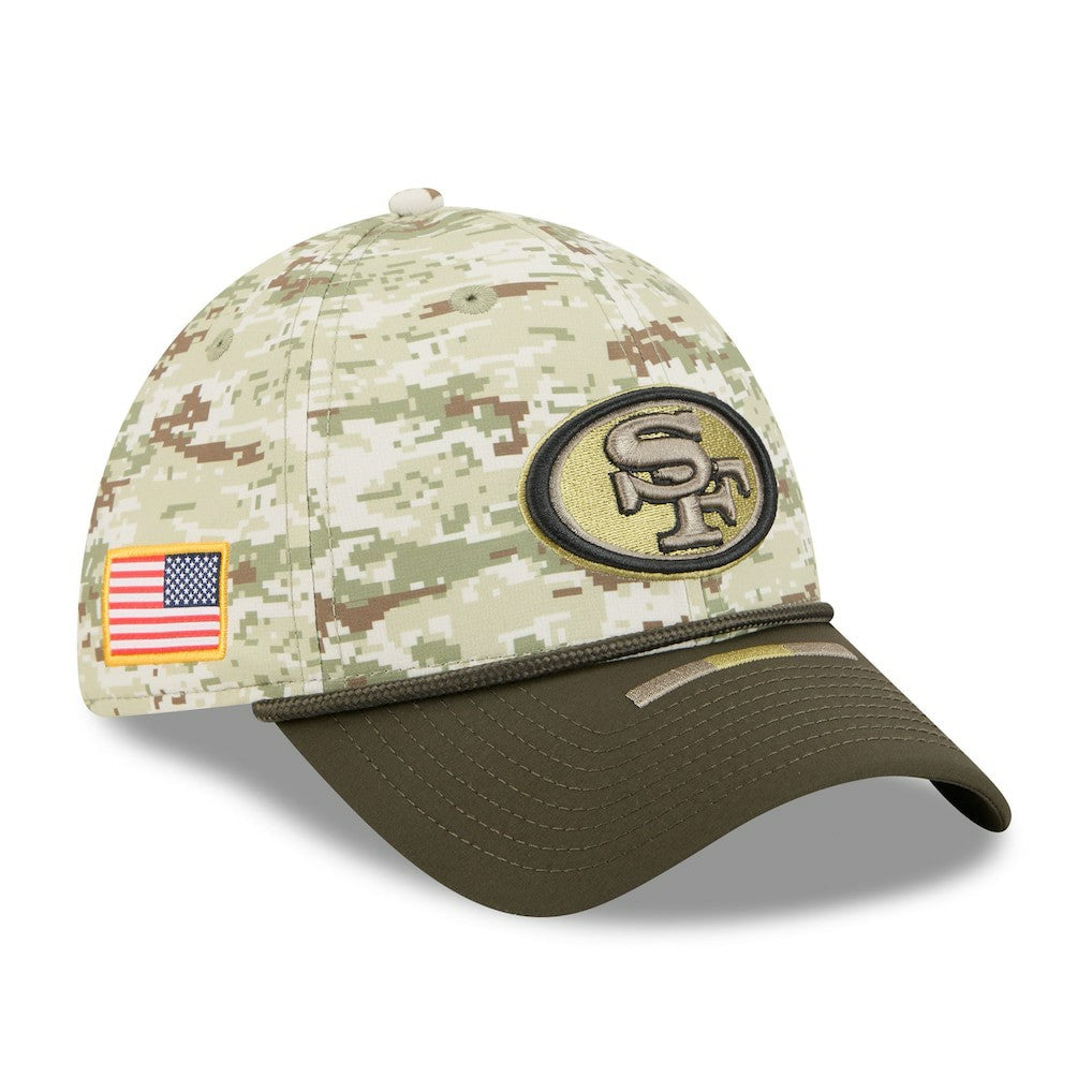 San Francisco 49ers New Era 2025 Salute to Service 39THIRTY Flex Hat - Camo online