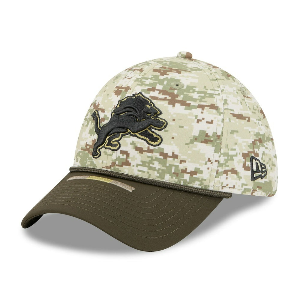 Detroit Lions New Era 2025 Salute to Service 39THIRTY Flex Hat - Camo sale