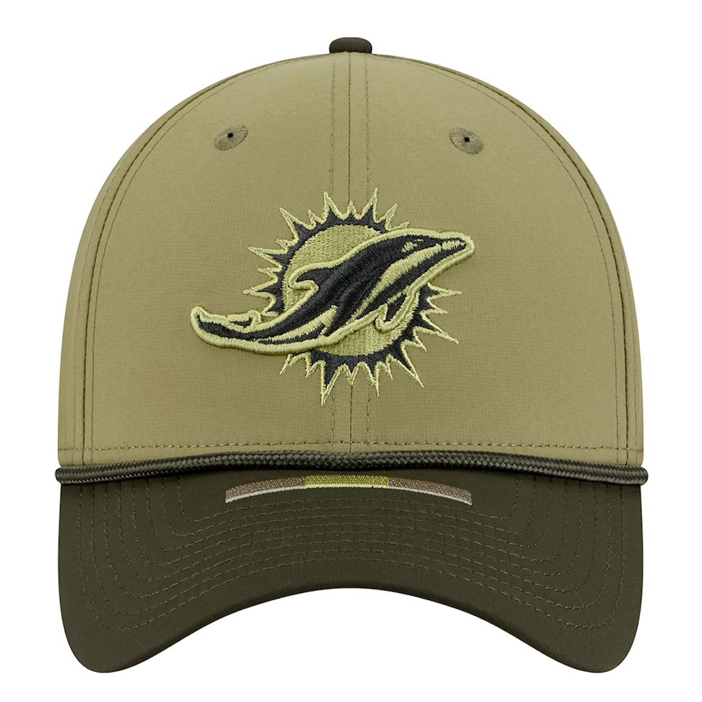 Miami Dolphins New Era 2025 Salute to Service 39THIRTY Flex Hat - Green cheap