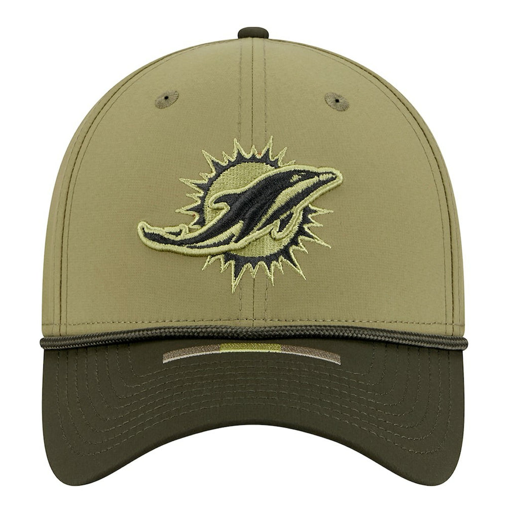 Miami Dolphins New Era 2025 Salute to Service 39THIRTY Flex Hat - Green cheap