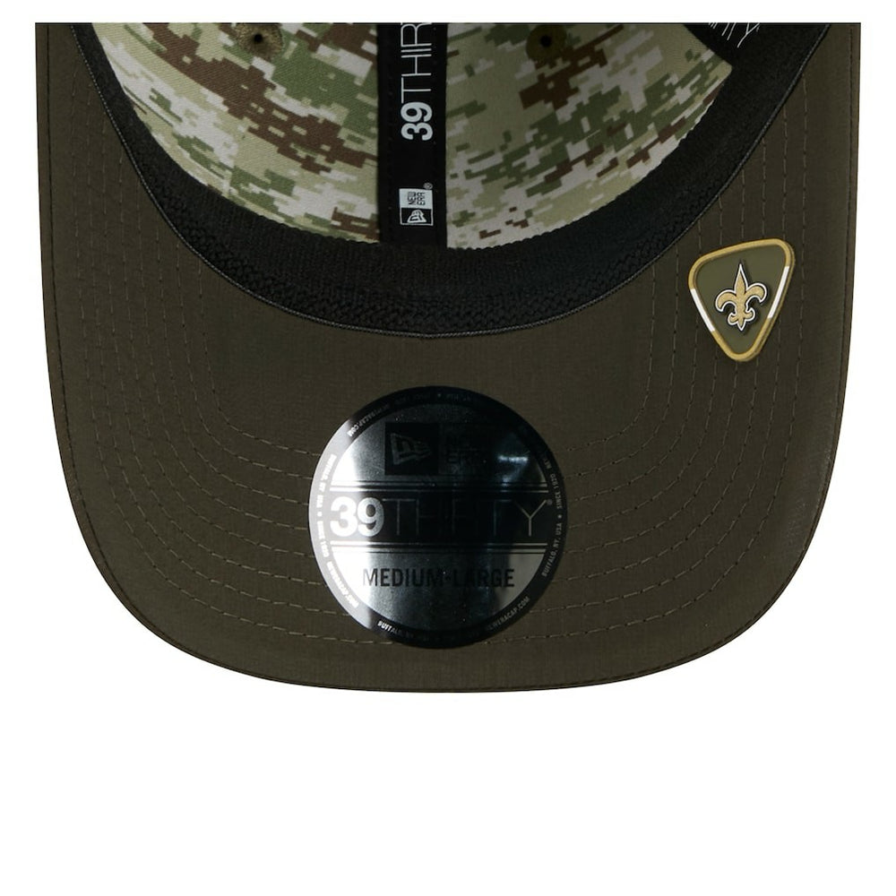 New Orleans Saints New Era 2025 Salute to Service 39THIRTY Flex Hat - Green sale