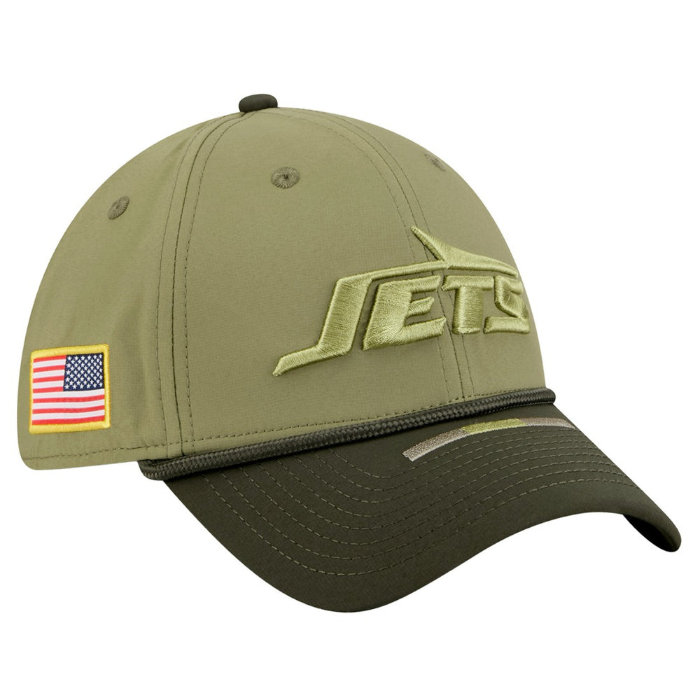 New York Jets New Era 2025 Salute to Service 39THIRTY Flex Hat - Green online