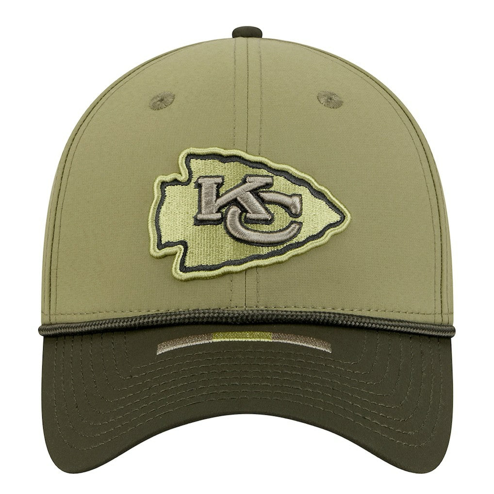 Kansas City Chiefs New Era 2025 Salute to Service 39THIRTY Flex Hat - Green discount