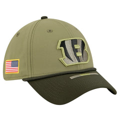 Cincinnati Bengals New Era 2025 Salute to Service 39THIRTY Flex Hat - Green for sale