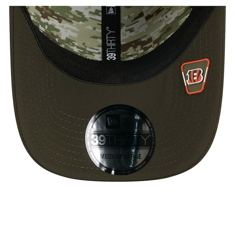 Cincinnati Bengals New Era 2025 Salute to Service 39THIRTY Flex Hat - Green for sale