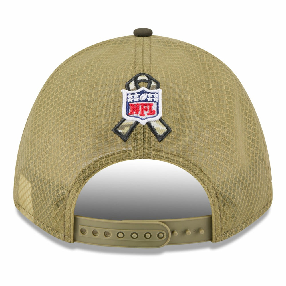 New York Jets New Era 2025 Salute to Service 9FORTY A-Frame M-Crown Adjustable Hat - Green sale