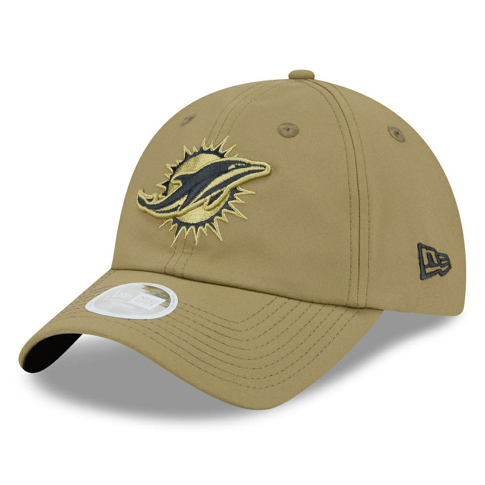 Miami Dolphins New Era Women's 2025 Salute to Service Pony Tail Adjustable Hat - Green on sale