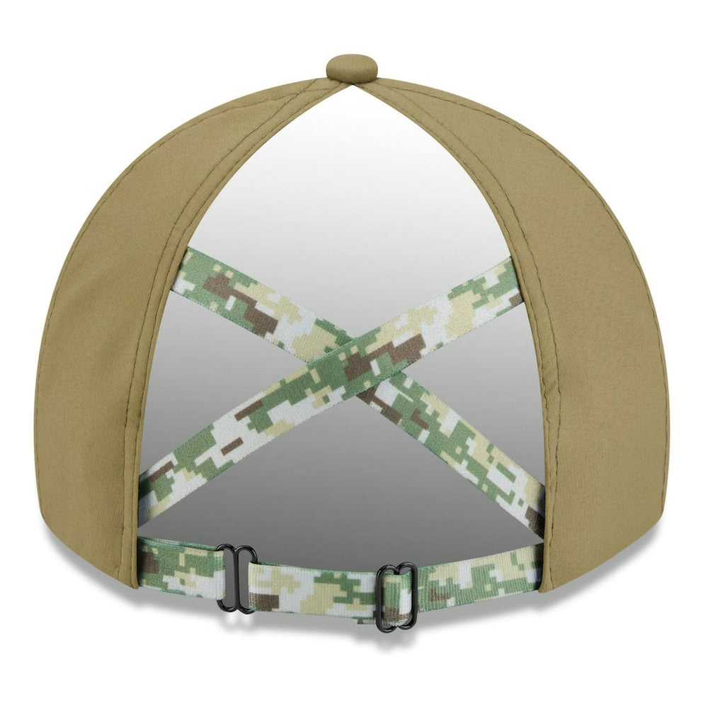 Las Vegas Raiders New Era Women's 2025 Salute to Service Pony Tail Adjustable Hat - Green for sale