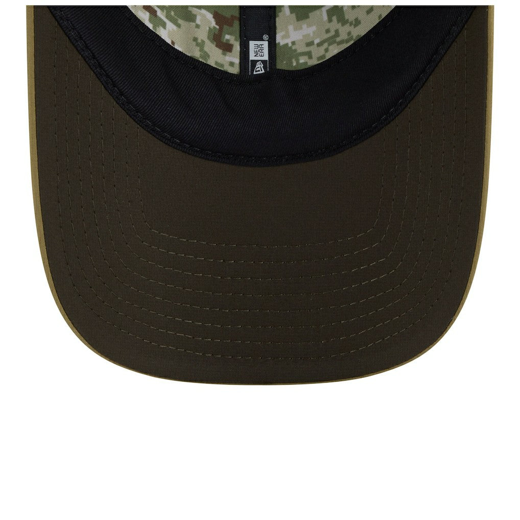Las Vegas Raiders New Era Women's 2025 Salute to Service Pony Tail Adjustable Hat - Green for sale