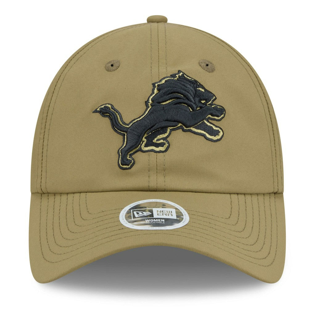 Detroit Lions New Era Women's 2025 Salute to Service Pony Tail Adjustable Hat - Green cheap