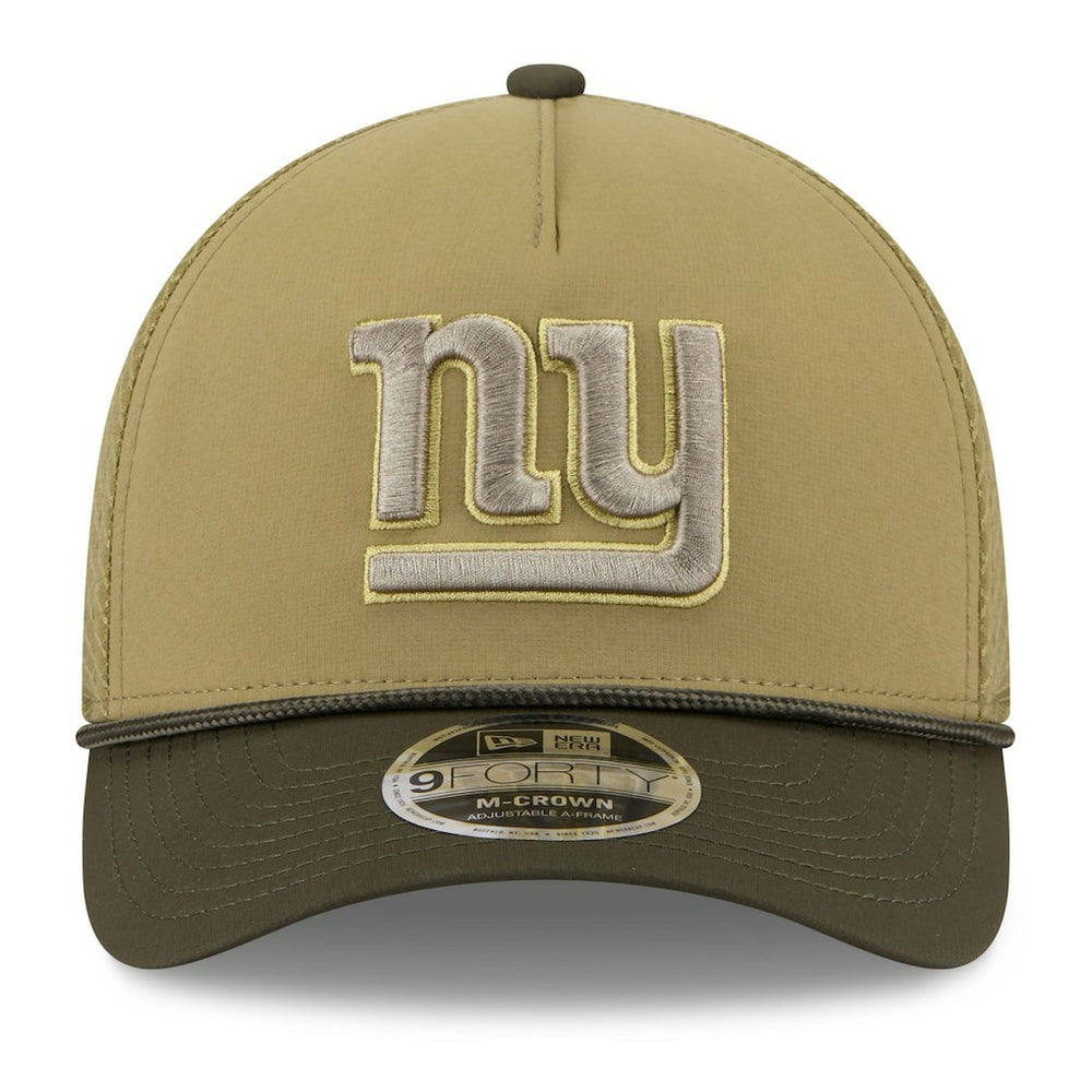 New York Giants New Era Youth 2025 Salute to Service 9FORTY A-Frame Adjustable Hat - Green/Dark Green discount