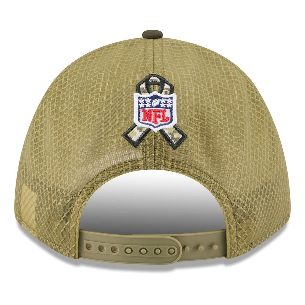 New York Giants New Era Youth 2025 Salute to Service 9FORTY A-Frame Adjustable Hat - Green/Dark Green discount