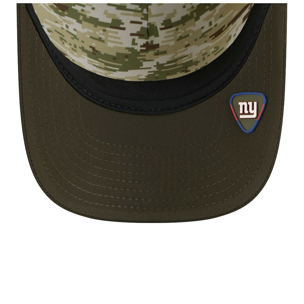 New York Giants New Era Youth 2025 Salute to Service 9FORTY A-Frame Adjustable Hat - Green/Dark Green discount