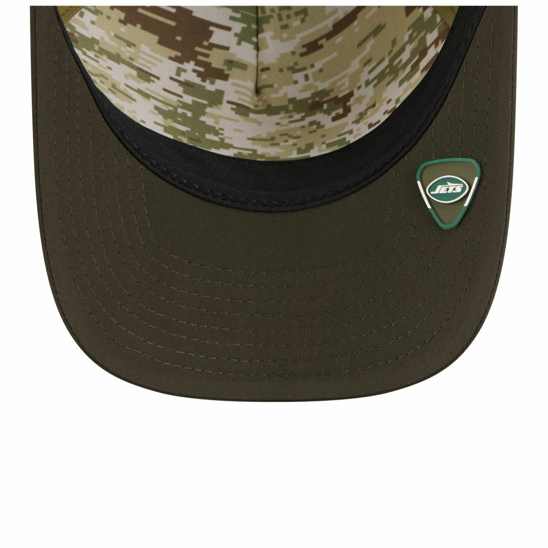 New York Jets New Era Youth 2025 Salute to Service 9FORTY A-Frame Adjustable Hat - Green/Dark Green on sale