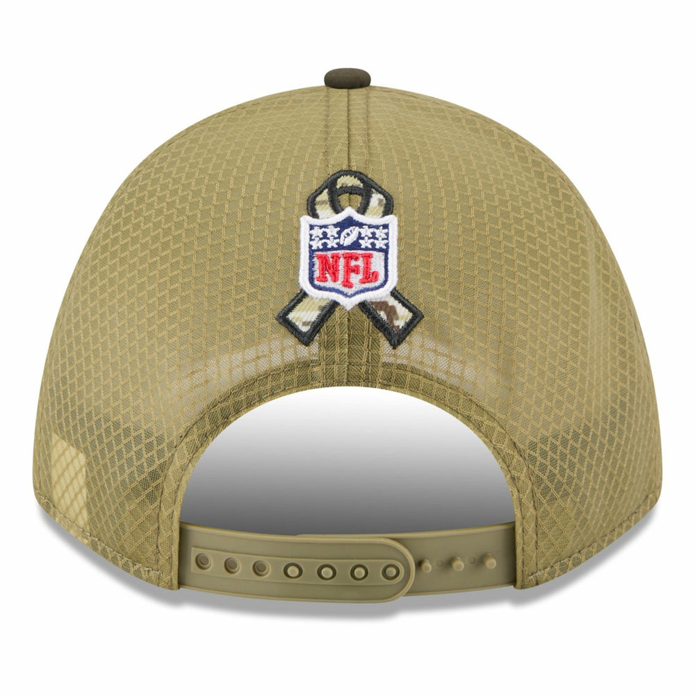 Houston Texans New Era Youth 2025 Salute to Service 9FORTY A-Frame Adjustable Hat - Green/Dark Green online