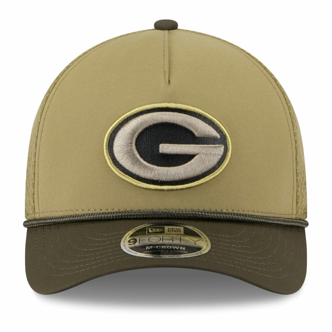 Green Bay Packers New Era Youth 2025 Salute to Service 9FORTY A-Frame Adjustable Hat - Green/Dark Green cheap