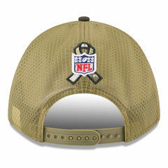 Green Bay Packers New Era Youth 2025 Salute to Service 9FORTY A-Frame Adjustable Hat - Green/Dark Green cheap
