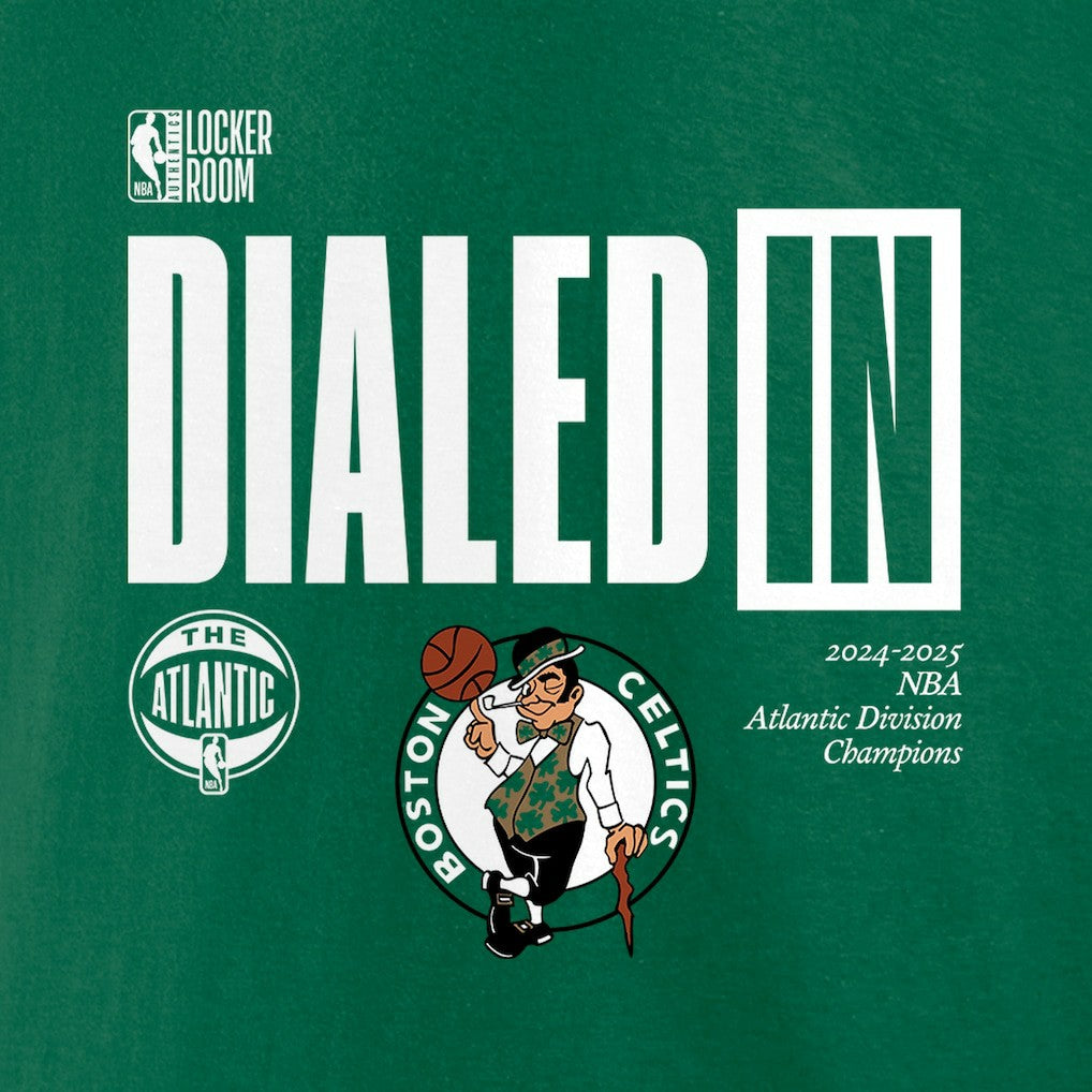 Boston Celtics 2025 Atlantic Division Champions Locker Room T-Shirt - Kelly Green | Fanatics online