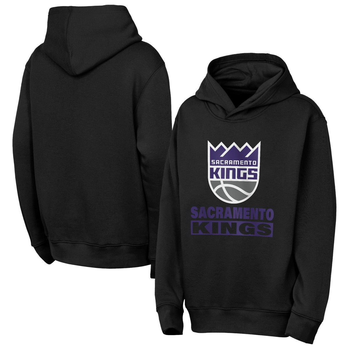 Sacramento Kings Outerstuff Youth Back To The Basics Hoodie - Black outlet